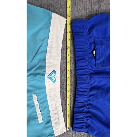 Volcom Roxy Boardshorts‎ Beach Surf Blue  Low Rise Swim Womams Sz 3/M Y2K - Picture 10 of 11